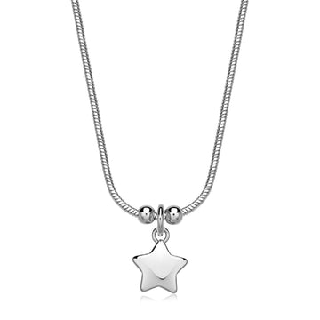 Collana donna S'agapõ in acciaio con stella pendente MISURA UNICA