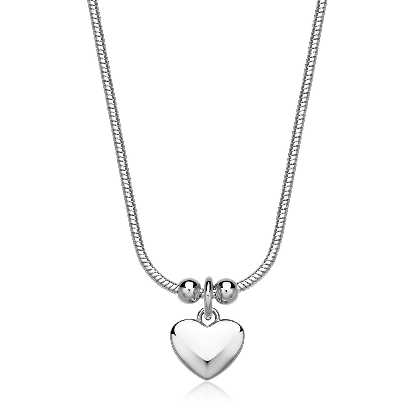 Collana donna S'agapõ in acciaio con cuore pendente MISURA UNICA
