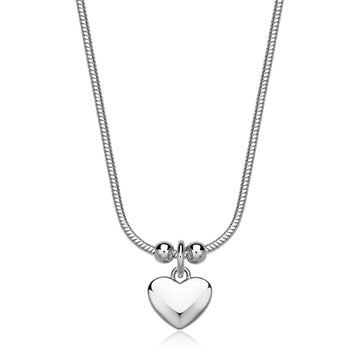 Collana donna S'agapõ in acciaio con cuore pendente MISURA UNICA