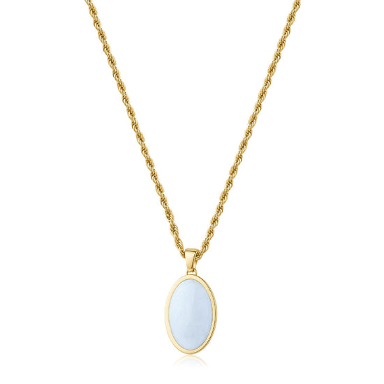 Collana catena S'agapõ Madame in acciaio pvd oro con ovale MISURA UNICA