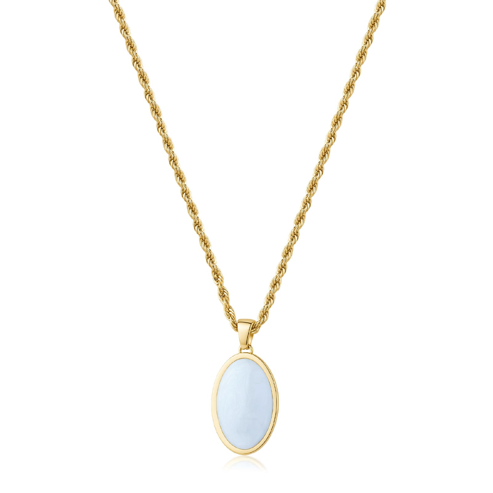 Collana catena S'agapõ Madame in acciaio pvd oro con ovale MISURA UNICA