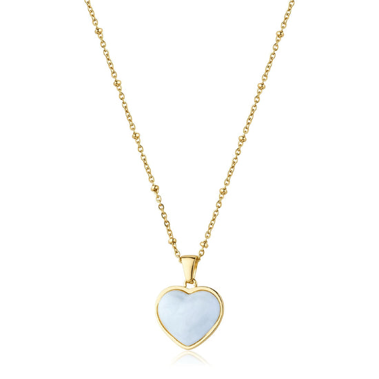 Collana catena S'agapõ Madame in acciaio pvd oro con cuore MISURA UNICA
