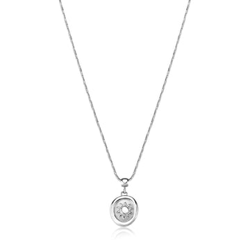 Collana girocollo S'agapõ Feelings acciaio con pendente sole MISURA UNICA