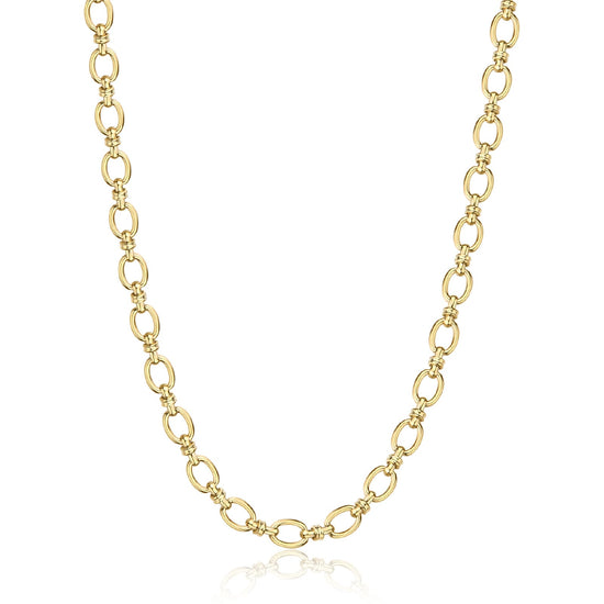 Collana con maglie spesse S'agapõ in acciaio dorato MISURA UNICA
