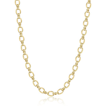Collana con maglie spesse S'agapõ in acciaio dorato MISURA UNICA