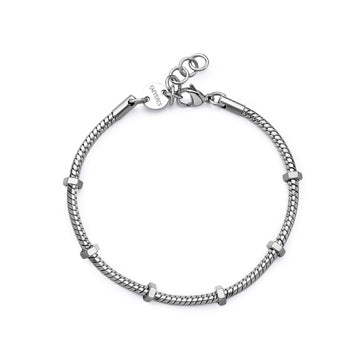 Bracciale S'agapõ in acciaio 316L di colore argento da uomo SA.SRP83