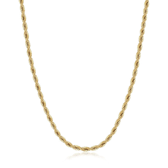 Collana girocollo S'agapõ in acciaio oro catena torchon MISURA UNICA