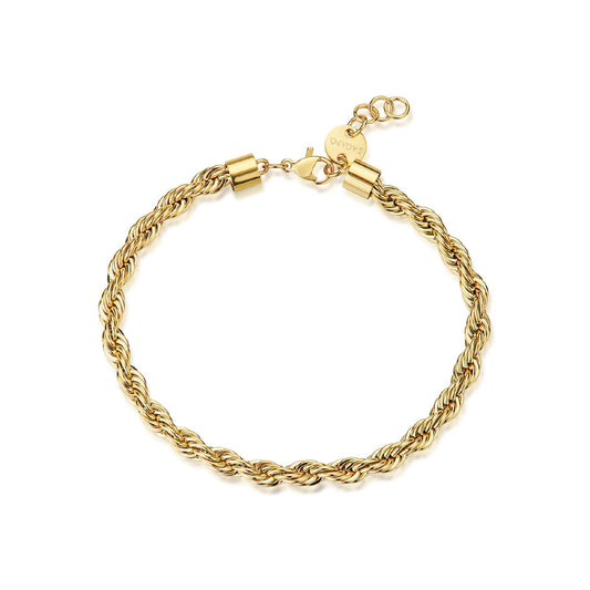Bracciale da uomo S'agapõ in acciaio oro catena torchon 21 cm