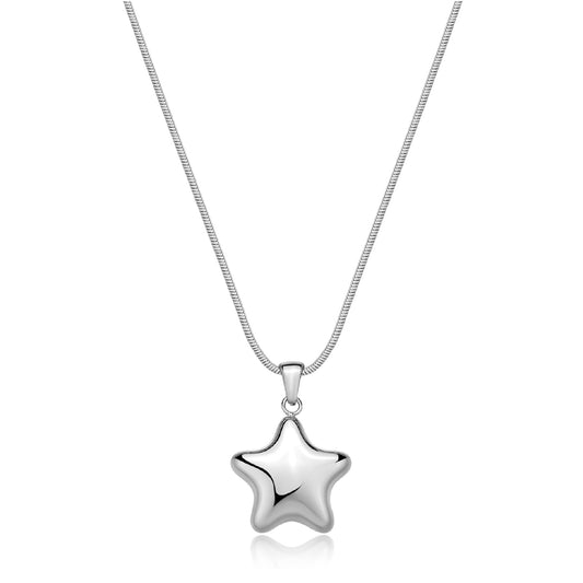 Collana con pendente stella S'agapõ in acciaio 316L da donna SA.SSE17