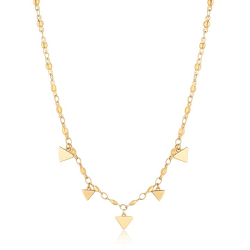 Collana girocollo donna S'agapõ acciaio corato e triangolini MISURA UNICA