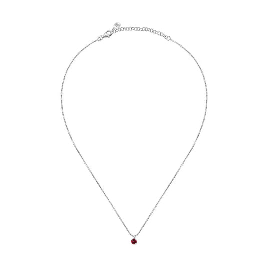 Collana punto luce donna Morellato Tesori argento zircone rosso SAIW174