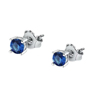 Orecchini punto luce donna Morellato Tesori argento zirconi blu SAIW175-1