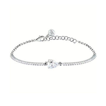 Bracciale semirigido donna Morellato Tesori argento con zirconi SAIW213-1
