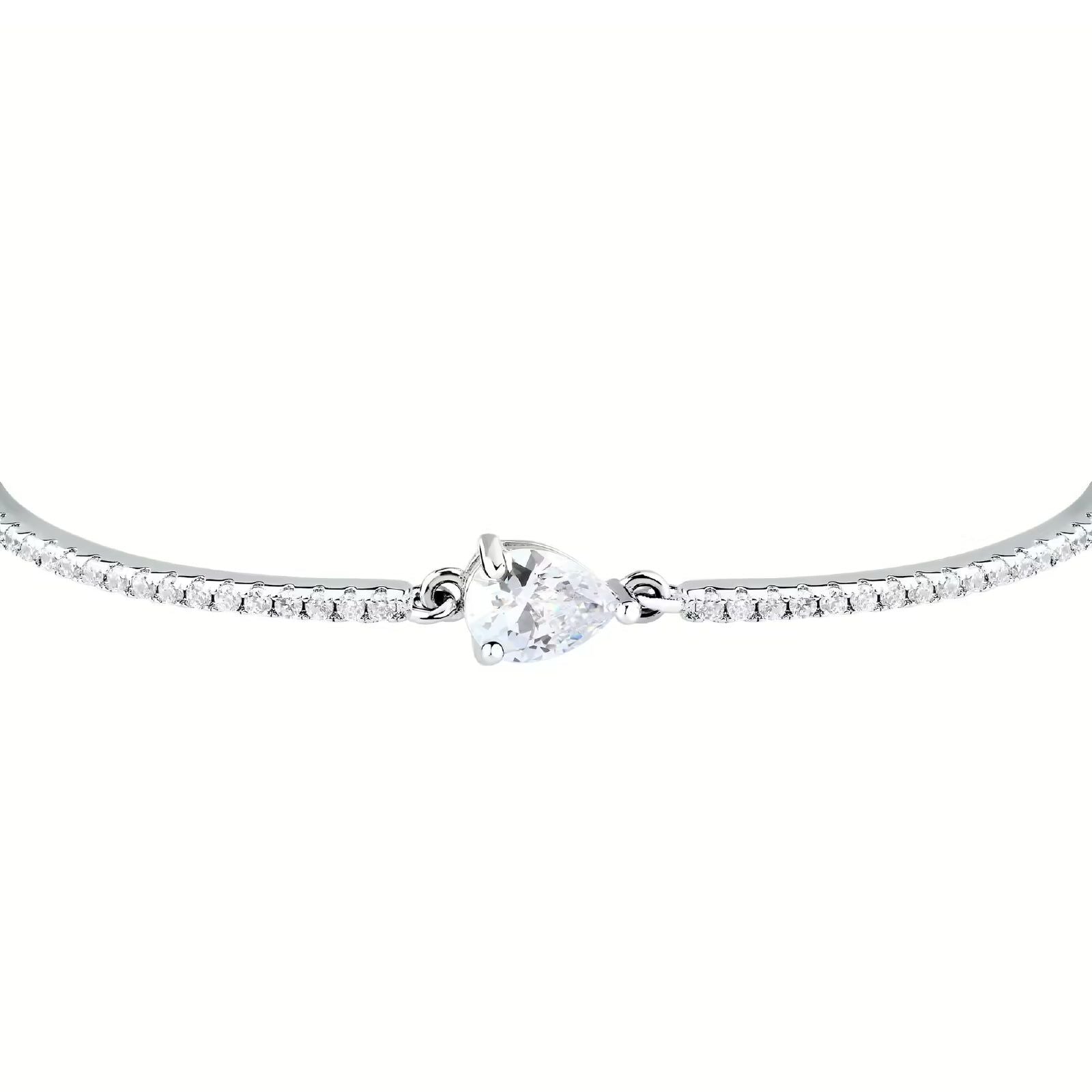 Bracciale semirigido donna Morellato Tesori argento con zirconi SAIW213-2