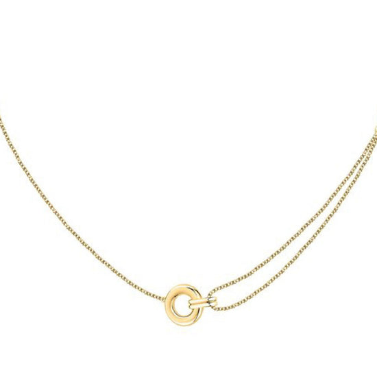 Collana donna Morellato Capsule By Aurora argento dorato cerchio passante SANB01-1
