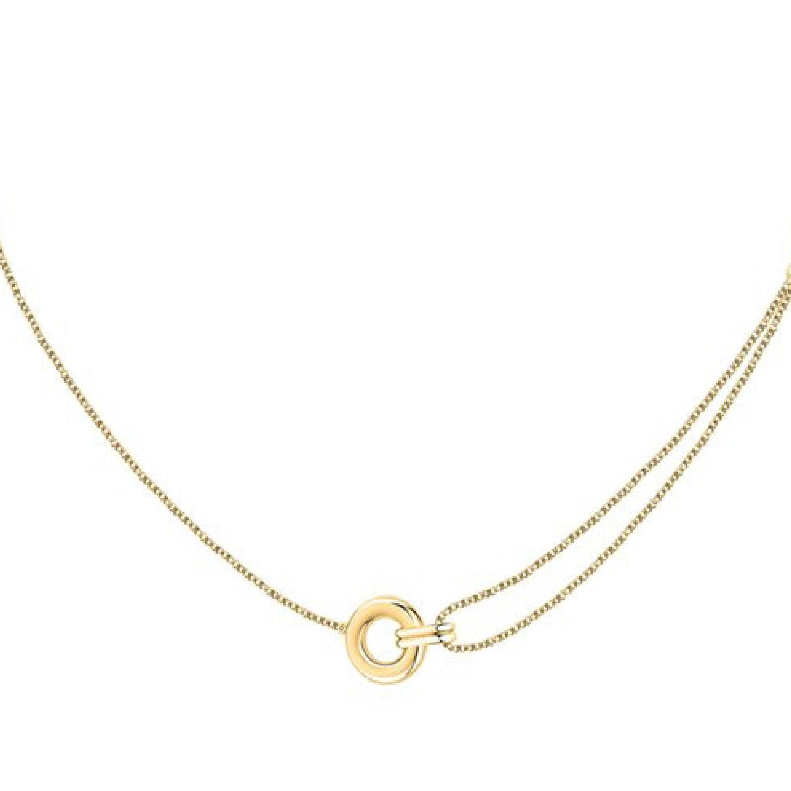 Collana donna Morellato Capsule By Aurora argento dorato cerchio passante SANB01-1