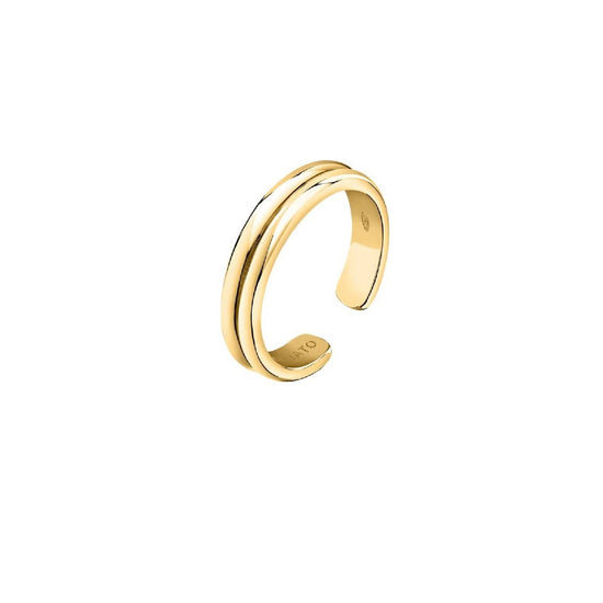 Anello aperto donna Morellato Capsule By Aurora argento dorato doppia linea SANB030-1