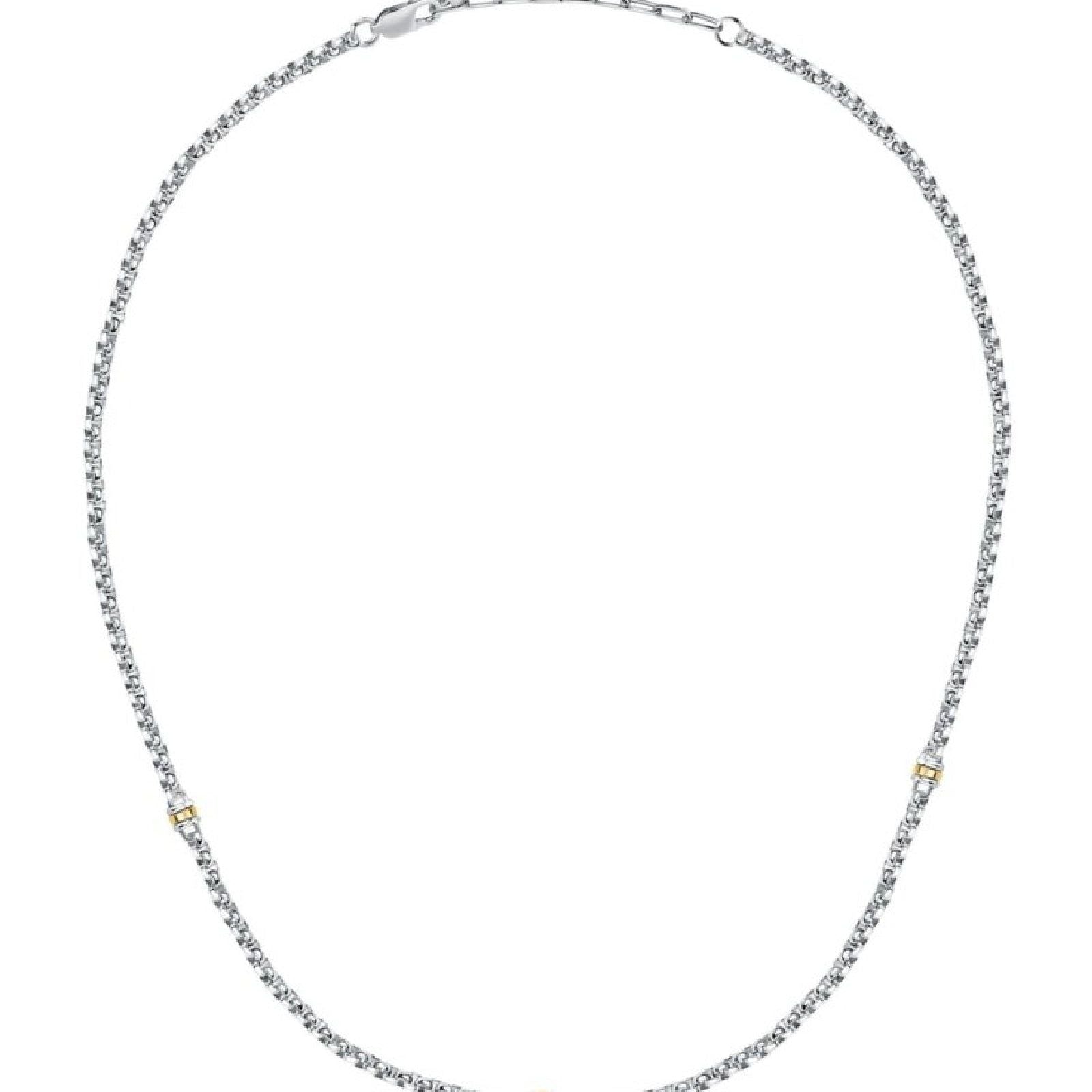 Collana girocollo uomo Morellato Gold acciaio cerchio piccolo oro SATM20-1