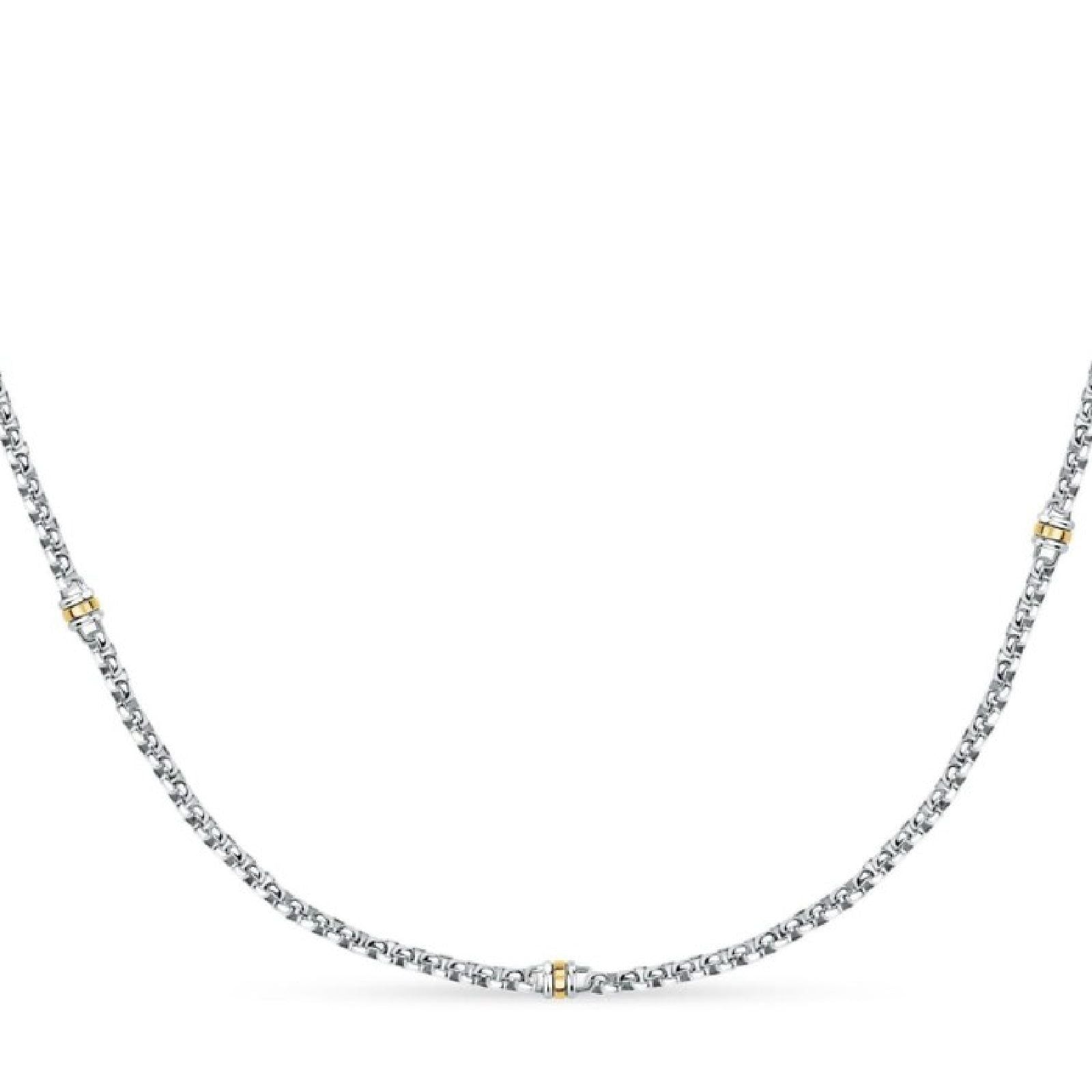 Collana girocollo uomo Morellato Gold acciaio cerchio piccolo oro SATM20-2