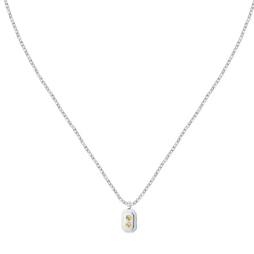 Collana girocollo uomo Morellato Gold acciaio ciondolo due decori oro SATM22-2