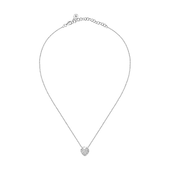 Collana donna Morellato Talismani acciaio con cuore e cristalli SAVZ14