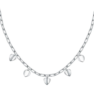 Collana donna Morellato Pailettes acciaio ciondoli cuore SAWW02-1