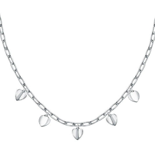 Collana donna Morellato Pailettes acciaio ciondoli cuore SAWW02-1