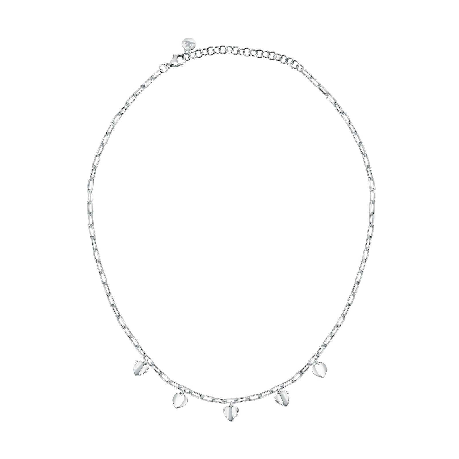 Collana donna Morellato Pailettes acciaio ciondoli cuore SAWW02
