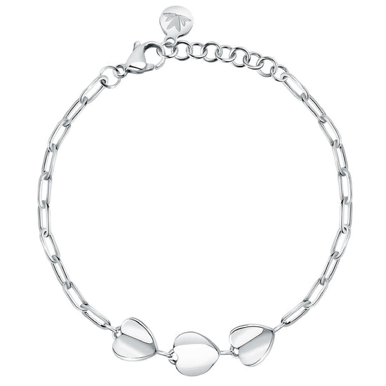 Bracciale donna Morellato Pailettes acciaio 3 ciondoli cuore SAWW05-1