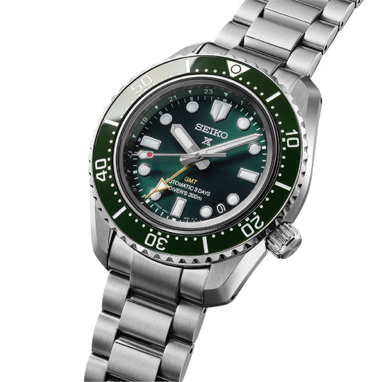 Orologio automatico Seiko Heritage Diver's GMT quadrante verde MISURA UNICA