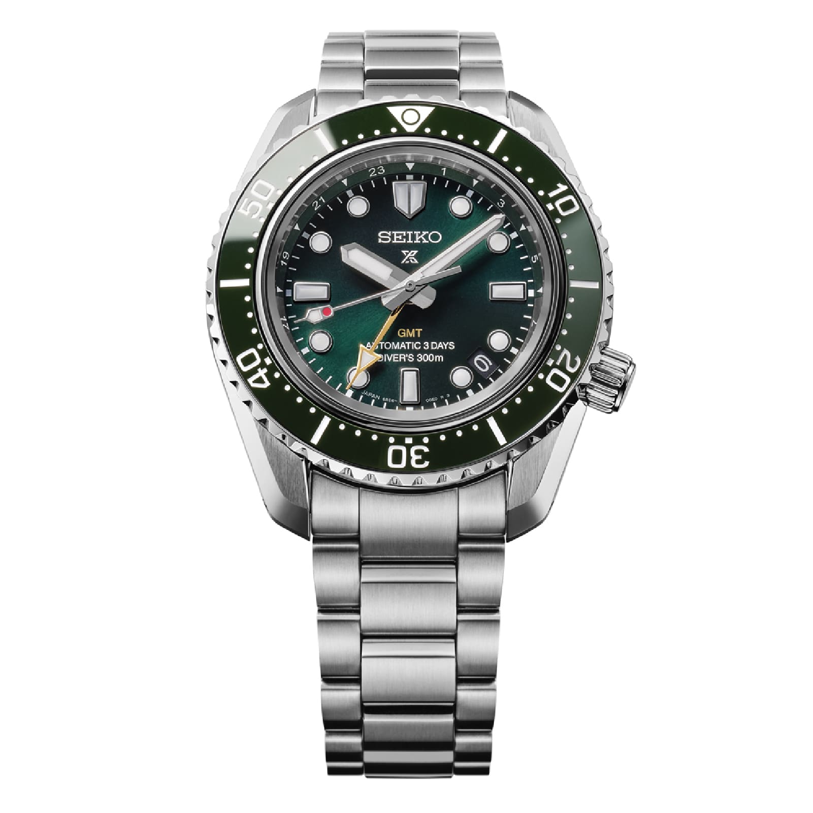 Orologio automatico Seiko Heritage Diver's GMT quadrante verde MISURA UNICA