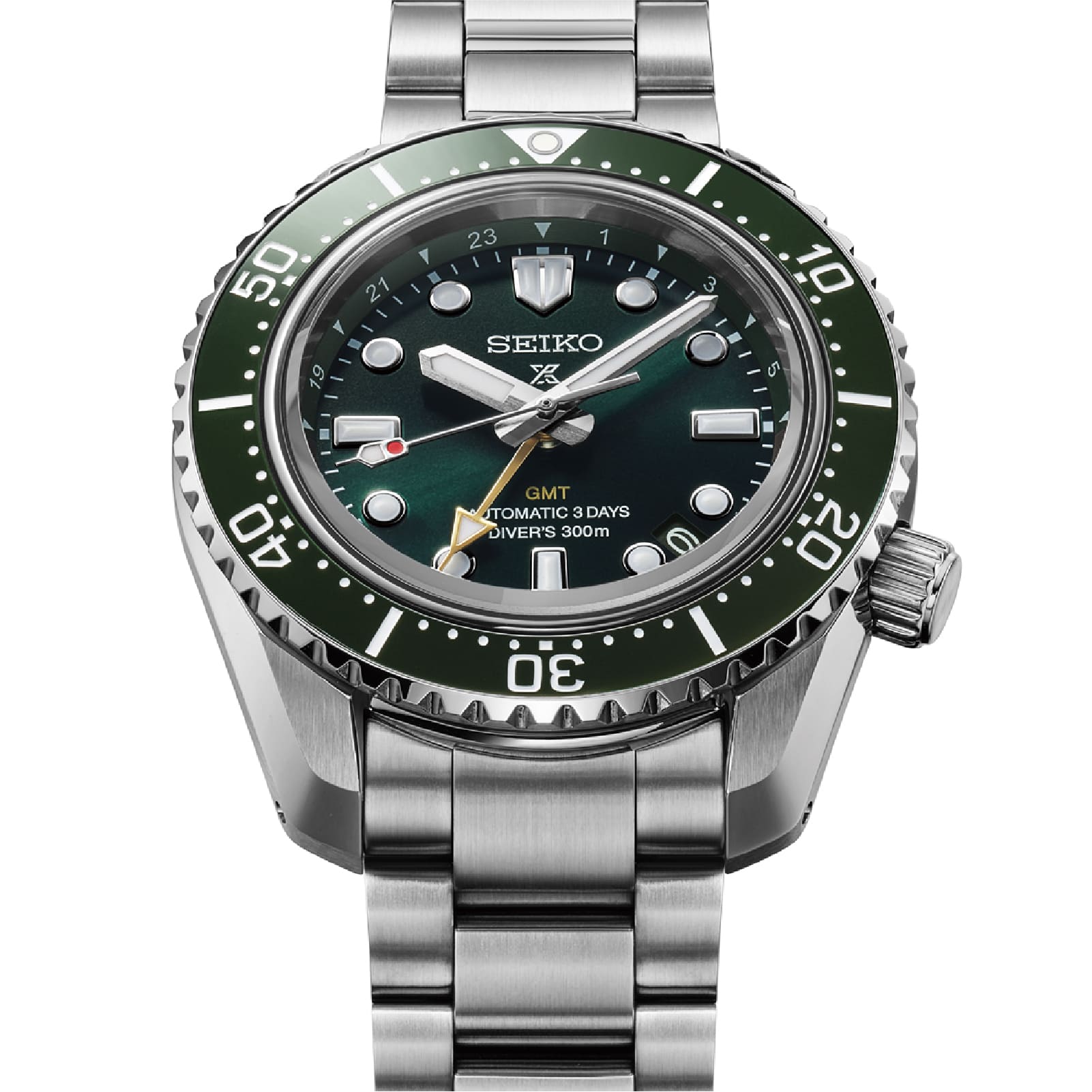 Orologio automatico Seiko Heritage Diver's GMT quadrante verde MISURA UNICA
