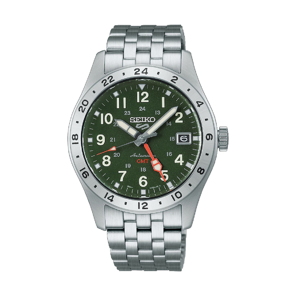 Orologio automatico Seiko 5 Sports acciaio quadrante verde MISURA UNICA