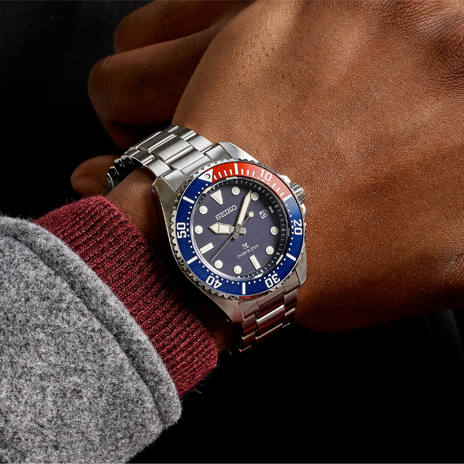 Orologio subacqueo uomo Seiko Prospex Solar Diver MISURA UNICA