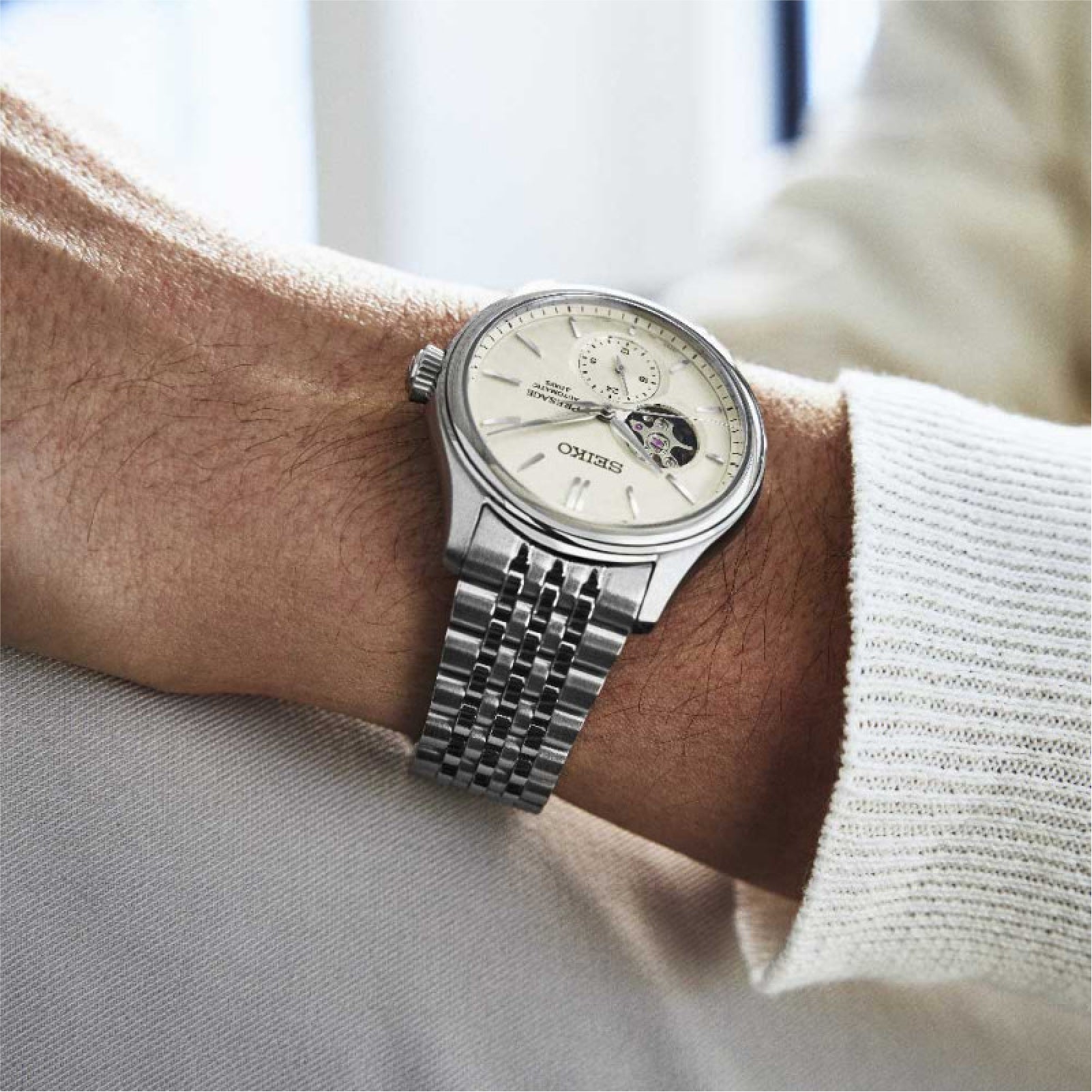 Orologio automatico Seiko acciaio inossidabile argento da uomo SE.SPB469J1