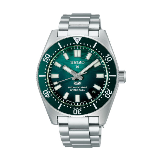 Orologio automatico da uomo Seiko acciaio con quadrante verde