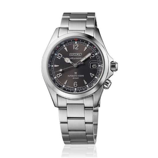 Orologio SEIKO Prospex Alpinist in acciaio con quadrante nero MISURA UNICA