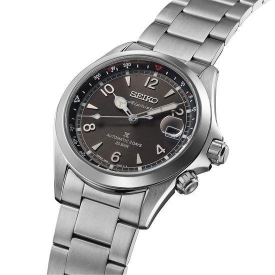 Orologio SEIKO Prospex Alpinist in acciaio con quadrante nero MISURA UNICA