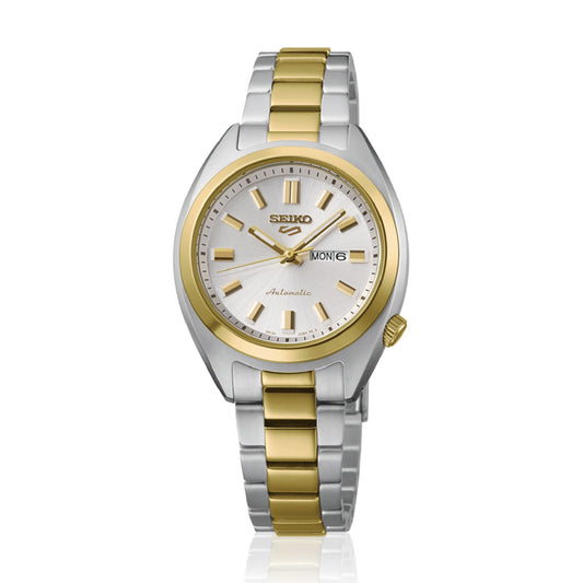 Orologio automatico Seiko 5 Sport quadrante argento da donna MISURA UNICA