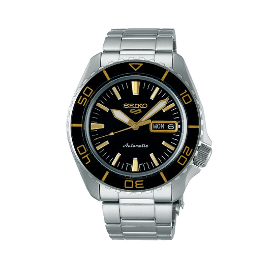 Orologio automatico Seiko acciaio argento e nero da uomo SE.SRPK99K1