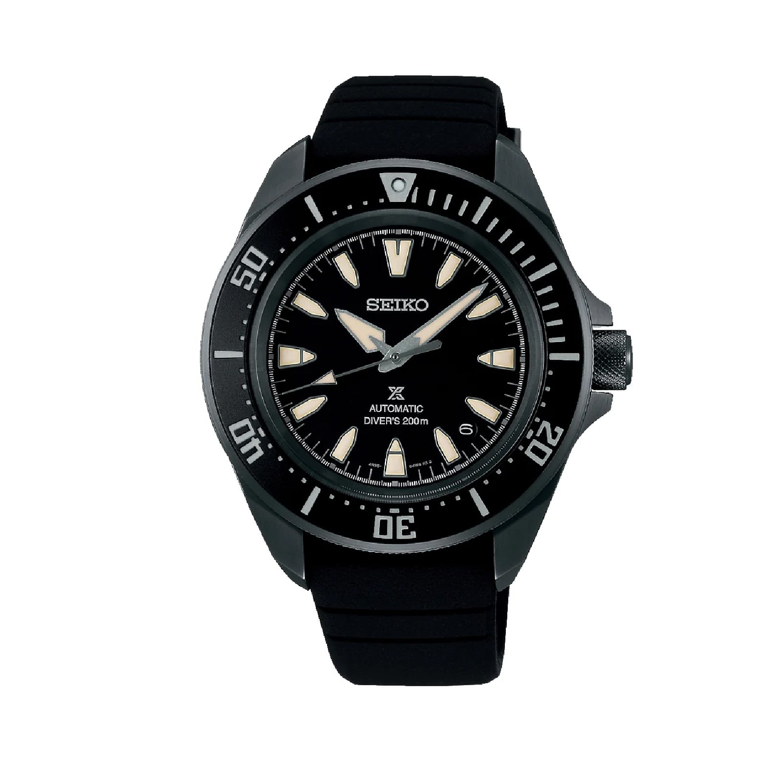 Orologio automatico Seiko in acciaio color nero da uomo SE.SRPL15K1