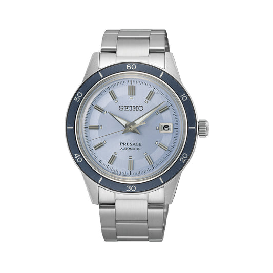 Orologio automatico Seiko in acciaio quadrante azzurro MISURA UNICA