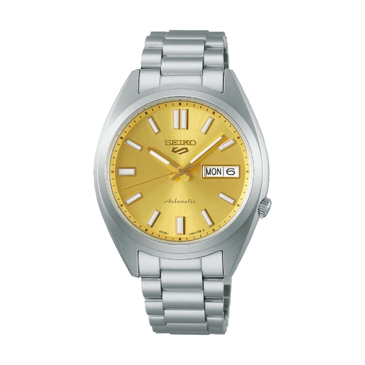 Orologio automatico Seiko 5 Sport SNXS acciaio quadrante oro MISURA UNICA
