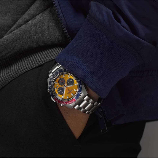 Orologio cronografo Seiko in acciaio inossidabile da uomo SE.SSC947P1