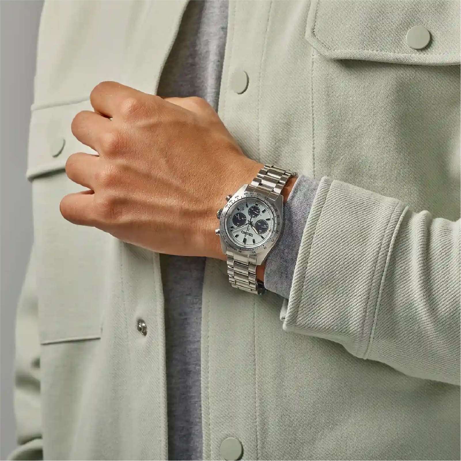 Orologio cronografo Seiko Prospex Speedtimer turchese 39mm MISURA UNICA