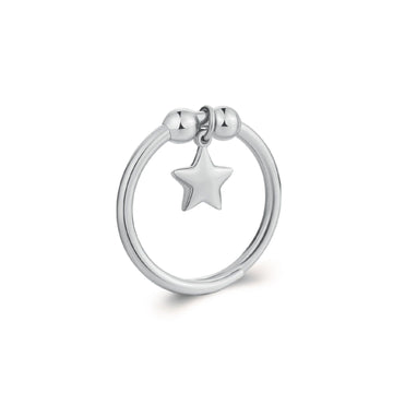 Anello donna S'agapõ Feelings acciaio ciondolo stella SFE32-1