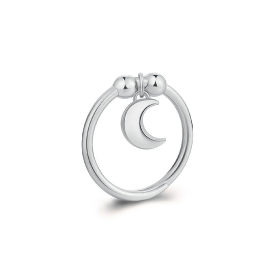 Anello donna S'agapõ Feelings acciaio ciondolo luna SFE33-1