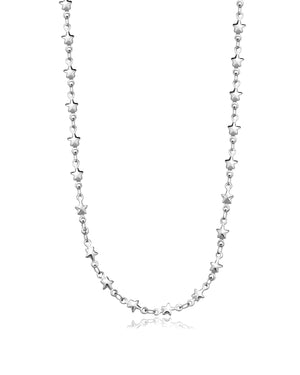 Collana girocollo donna della collezione S'agapõ Chunky realizzato in acciaio caratterizzato da una catena con tante stelle SHK79