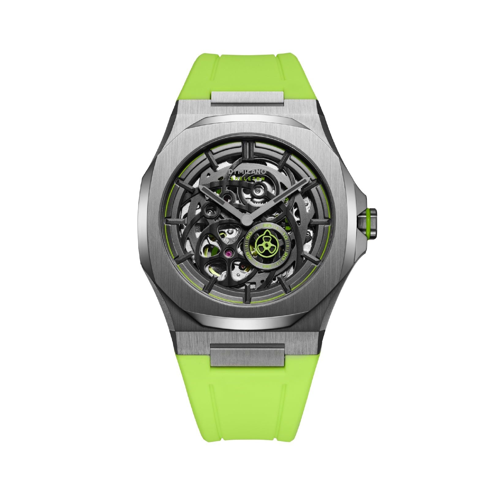 Orologio D1 Milano Slice Lime uomo cinturino verde lime e cassa 41,5 mm SKRJ15-1