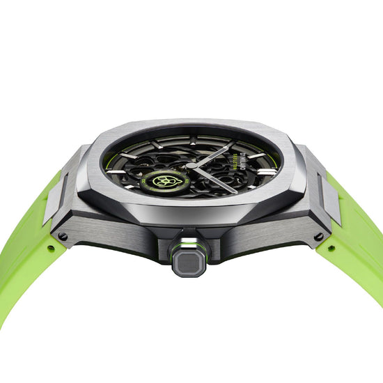 Orologio D1 Milano Slice Lime uomo cinturino verde lime e cassa 41,5 mm SKRJ15-4